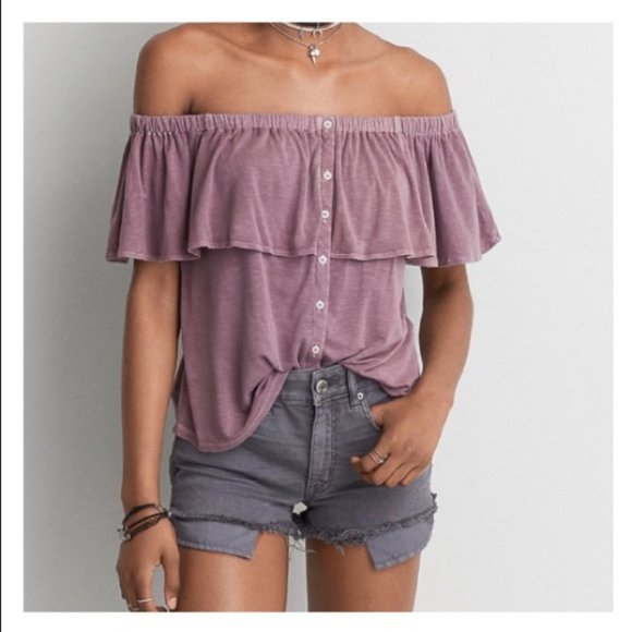 American Eagle Outfitters Tops - American Eagle Off The Shoulder Top